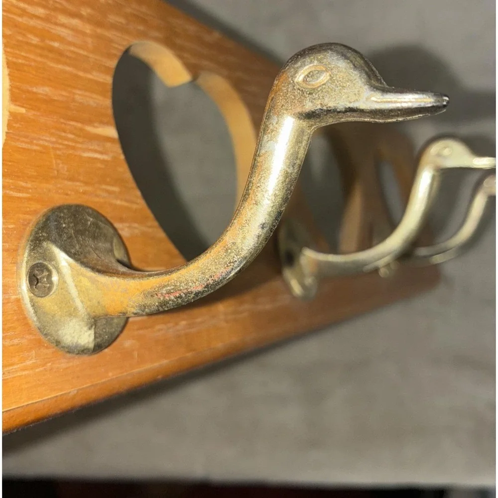 Heart Cut Out Coat Rack Goose Head 4 Peg 24